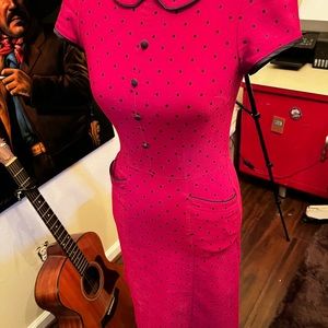 Super sexy Stop Staring red polka dot dress.  It’s a size 4 but has a stretch.